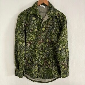 Vtg DK Flatwoods Palmetto Camouflage USA Made Shirt Mens Size S Gorpcore RARE